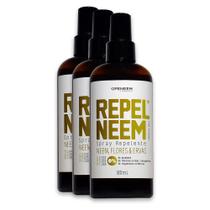 Repel Neem Flores E Ervas 180Ml - Combo 3 Unidades