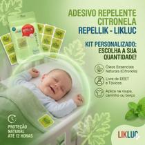 Repelente Adesivo Repellik LIKLUC 12h Proteção Bebês - KIT Escolha a Quantidade -