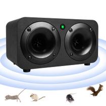 Repelente biônico ultrassônico, roedor e de mouse plug-in eficaz de alta potência para edifícios, armazéns, garagens, sótãos, restaurantes, supermercados e muito mais. Cobertura de até 2000 pés quadrados quando não há barreiras