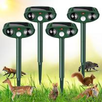 Repelente de animais Gebatule Solar Ultrasonic, pacote com 4