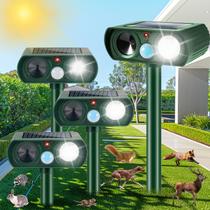 Repelente de animais Jahy2Tech 2025 Solar Ultrasonic, pacote com 4 Repelente de animais Jahy2Tech 2025 Solar Ultrasonic, pacote com 4