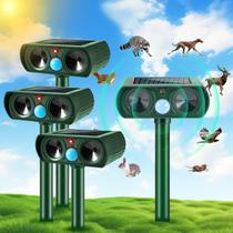 Repelente de animais Jahy2Tech 2025 Solar Ultrasonic, pacote com 4 Repelente de animais Jahy2Tech 2025 Solar Ultrasonic, pacote com 4