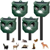 Repelente de Animais Solar Ultrassônico TFKK com Sensor PIR 35m - Kit com 4 Unidades