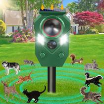 Repelente de Animais YOHHOS Solar Ultrassônico com Sensor PIR IP65