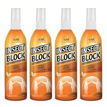 Repelente De Insetos Mosquitos Dengue Insect Block 200ml 4un