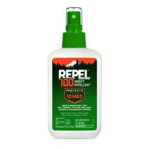 Repelente de insetos Repel 100 Pump Spray 120 ml, 10 horas de proteção