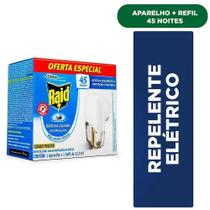 Repelente Elétrico Líquido Anti Mosquitos Raid Aparelho + Re