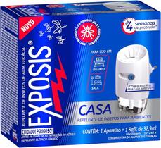 Repelente Elétrico Líquido Exposis Casa Aparelho + Refil 32,9ml Repelente Elétrico Líquido Exposis Casa Aparelho + Refil 32,9ml
