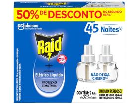 Repelente Elétrico Líquido Raid Refil 32,9ml - 90 Noites Repelente Elétrico Líquido Raid Refil 32,9ml - 90 Noites