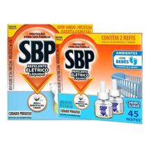 Repelente Elétrico Líquido Sbp + 3 Refis Sbp Repelente