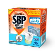 Repelente Elétrico Líquido SBP 45 Noites Cheiro Suave com 1 Aparelho + 1 Refil de 35ml Oferta Especial Repelente Elétrico Líquido SBP 45 Noites Cheiro Suave com 1 Aparelho + 1 Refil de 35ml Oferta Especial