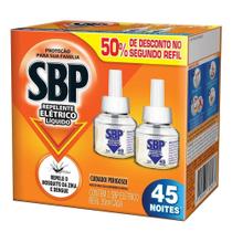Repelente Elétrico Líquido SBP 45 Noites com 2 Refis 35ml Cada 50% de Desconto no 2 Refil