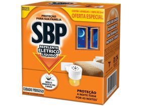 Repelente Elétrico Líquido SBP 45 Noites - Novo Aparelho e Refil 35ml