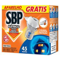 Repelente Elétrico Líquido SBP (Aparelho + Refil 35ml). Repele pernilongos e mosquitos por até 45 noites.