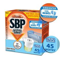 Repelente Elétrico Líquido Sbp Aparelho + Refil Cheiro Suave 32,9ml