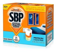 Repelente Elétrico Líquido Sbp45 Noites-Aparelho +Refil35Ml