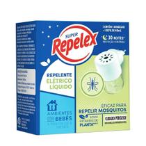 Repelente Elétrico Líquido Super Repelex 30 Noites Contém 1 Aparelho e Refil de 40ml