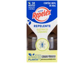 Repelente Elétrico Líquido Super Repelex 7891035002830 40ml 30 Noites Repelente Elétrico Líquido Super Repelex 7891035002830 40ml 30 Noites