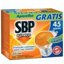 Repelente eletrico SBP 45 noites, aparelho + refil, 1 unidade com 35mL