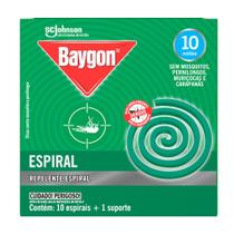 Repelente Espiral Baygon com 10 Unidades e 1 Suporte