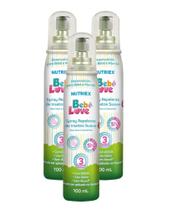 Repelente Infantil Suave Bebê Love 3Un De 100ml Cada