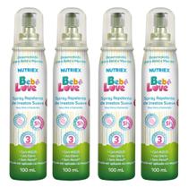 Repelente Infantil Suave Bebê Love 4Un De 100ml Cada