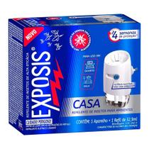 Repelente Líquido Elétrico Exposis Casa Aparelho + Refil 32,9ml