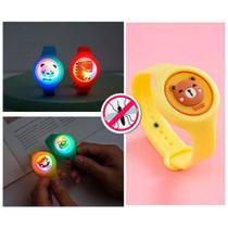 Repelente Mosquito Pulseira Infantil LED Citronela Repelente Mosquito Pulseira Infantil LED Citronela