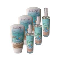 Repelente Neutro Antimosquito kit Loção e Spray 3 unid