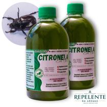 Repelente - óleo de Citronela Concentrado 2 x 500ml + 1 Spray - faz 200L de Repelente de Ambientes