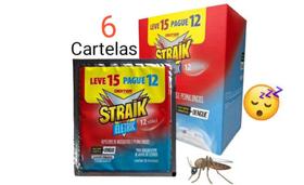 Repelente para Insetos Straik 6 Cartelas de 15 Pastilhas Repele Mosquito da Dengue Aed aegypt