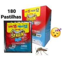 Repelente para O Mosquito da Dengue Pernilongo Aedes aegypt Zica Straik 180 Pastilhas