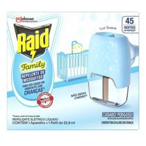 Repelente Raid Eletrico 45 noites Aparelho+ 01 Refil Suave
