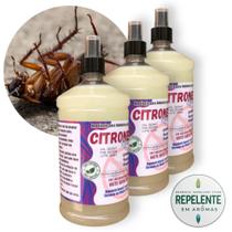 Repelente - Repelente a base de óleo de Citronela - Spray Pronto Uso 3 X 1L