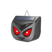 Repelente solar de animais, dissuasor ultrassônico com LED intermitente