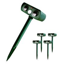 Repelente Solar Ultrasonico Afasta Animais Kit 4 Uni Repele Pombos Ratos Roedores Gambas Quintal Jardim Repelente Solar Ultrasonico Afasta Animais Kit 4 Uni Repele Pombos Ratos Roedores Gambas Quintal Jardim