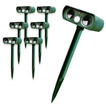 Repelente Solar Ultrasonico Kit 6 Uni Afasta Repele Animais Pombos Ratos Roedores Gambas Quintal Jardim Repelente Solar Ultrasonico Kit 6 Uni Afasta Repele Animais Pombos Ratos Roedores Gambas Quintal Jardim