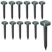 Repelente Solar Ultrassonico Kit 12 Uni Pestes Cobras Ratos Roedores Pragas Jardim Quintal Externo Repelente Solar Ultrassonico Kit 12 Uni Pestes Cobras Ratos Roedores Pragas Jardim Quintal Externo