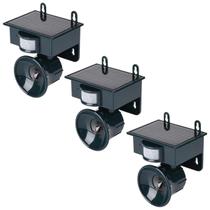 Repelente Solar Ultrassonico Kit 3 Uni Ante Cobras Ratos Escorpioes Aves Pombos Animais Sensor Movimento Protecao