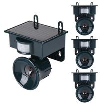 Repelente Solar Ultrassonico Kit 3 Uni Sensor Presenca Animais Afasta Ratos Aves Pombos Cobras Escorpioes Protecao