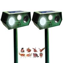 Repelente solar ultrassônico para animais CDREPELUU 2025, pacote com 2