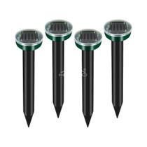 Repelente Ultrassônico De Pragas Solar Para Exterior 48X Onda Sonora Para Ratos, Toupeiras E