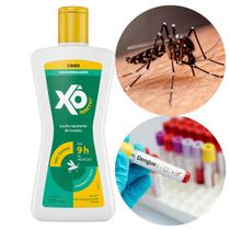 Repelente XO Inseto Loção 200ml DEET 9h Repelente Mosquito Proteção Não Oleoso Adulto Original