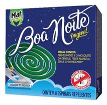 Repelentes Espirais Boa Noite Original - 1 Cx C/8 Espirais