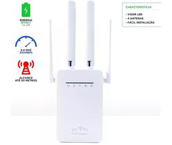 Repetidor AP WIFI Kapbom KA-X338 4 Antenas Repetidor AP WIFI Kapbom KA-X338 4 Antenas