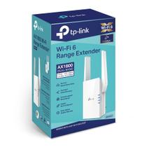 Repetidor de Sinal TP-LINK RE605X WI-FI 6 AX1800 1 Porta Gigabit Wireless Dual Band 2,4/5GHZ 2 Antenas