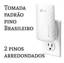 Repetidor de Sinal Wi-Fi TP-Link RE200 AC750 Dual Band 2.4/5GHz Cor Branco 110V/220V Repetidor de Sinal Wi-Fi TP-Link RE200 AC750 Dual Band 2.4/5GHz Cor Branco 110V/220V