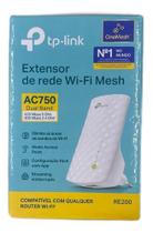 Repetidor De Sinal Wireless Wi-fi 750mbps Tp-link Re 200