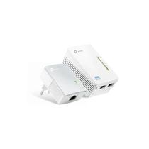 Repetidor Modem Roteador Wireless Tp Link Wpa4220 Kit 2 Tomadas 300Mbps Branco