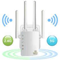 Repetidor sem fio Amplificador de sinal wifi 1200Mbps branco